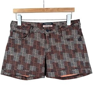 SCOTCH & SODA La Femme Selon Marie Sahara Social Printed Mid Rise Shorts